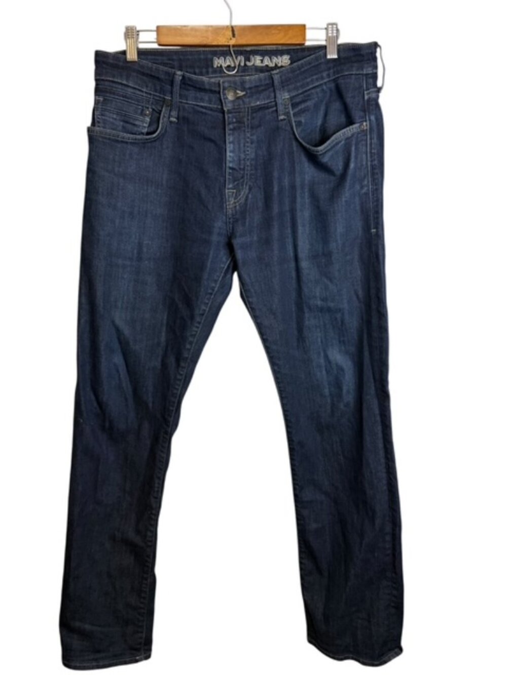 Mavi Jeans Men's 34x32 Zach Straight Leg Denim Casual 90s Y2K Preppy Blue